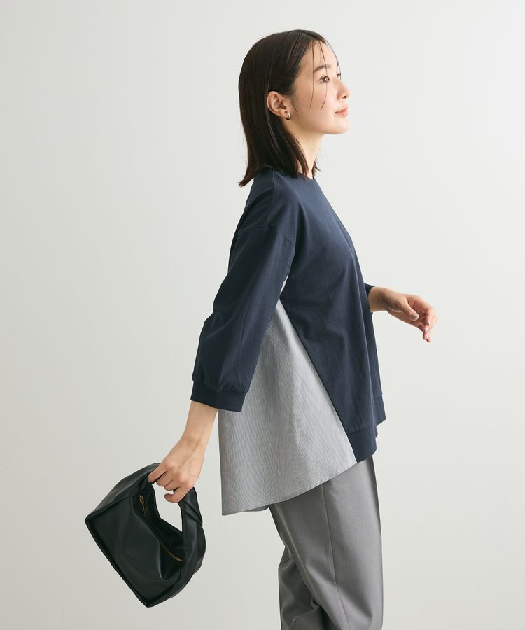 Green Parks「布帛切り替えフレアカットプルオーバー」|Tシャツ・カットソー|