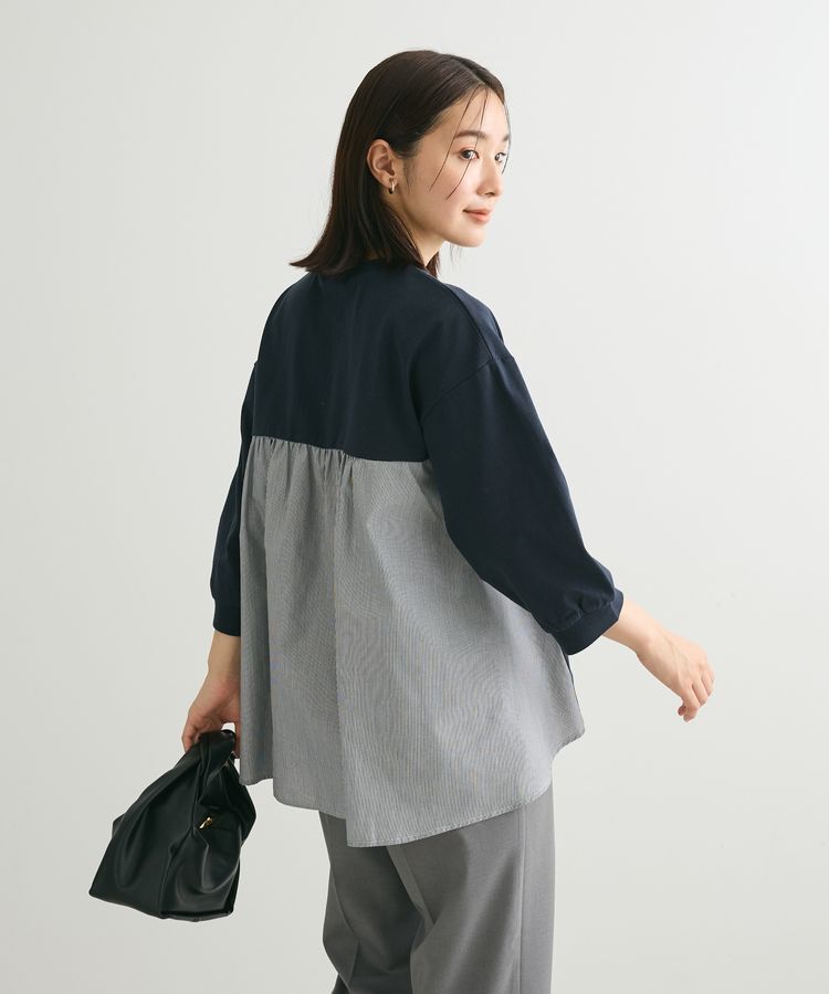 Green Parks「布帛切り替えフレアカットプルオーバー」|Tシャツ・カットソー|