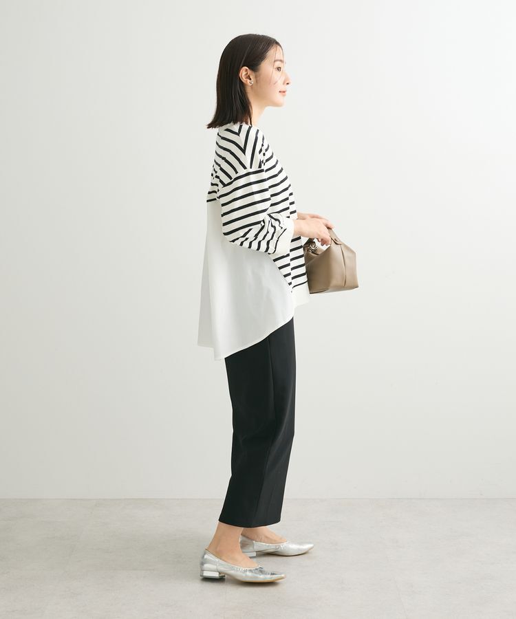 Green Parks「布帛切り替えフレアカットプルオーバー」|Tシャツ・カットソー|