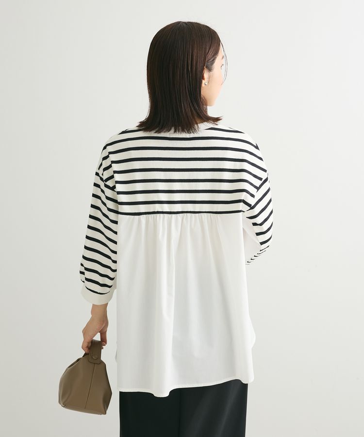 Green Parks「布帛切り替えフレアカットプルオーバー」|Tシャツ・カットソー|