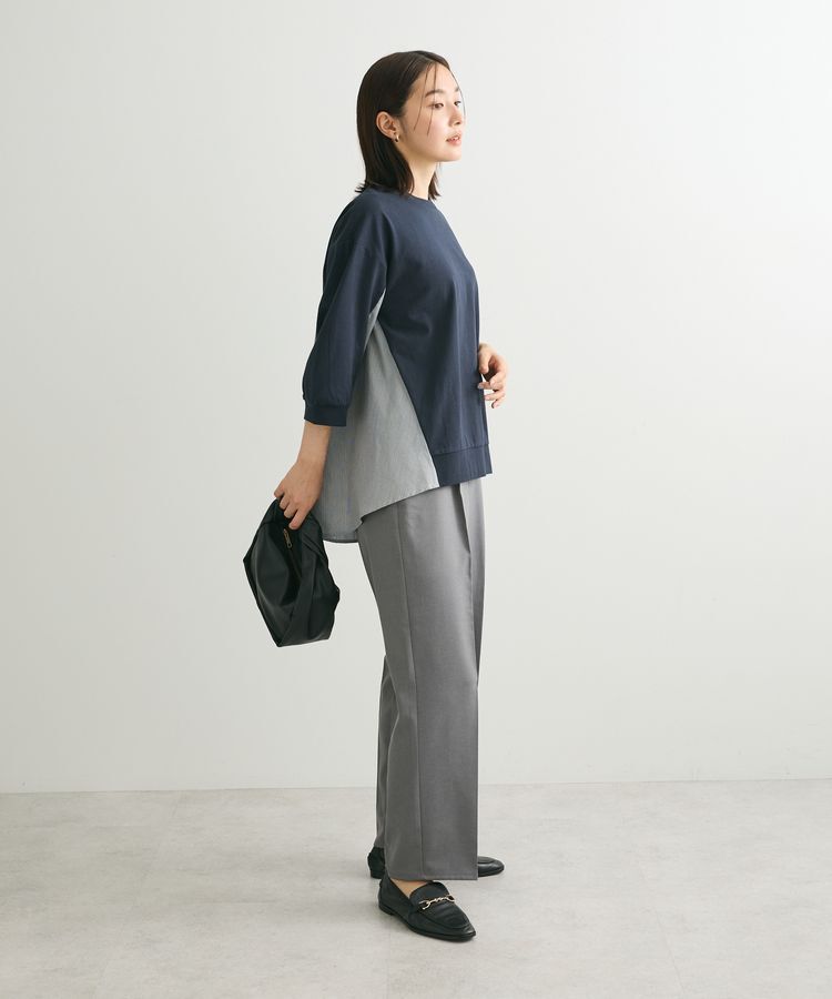 Green Parks「布帛切り替えフレアカットプルオーバー」|Tシャツ・カットソー|