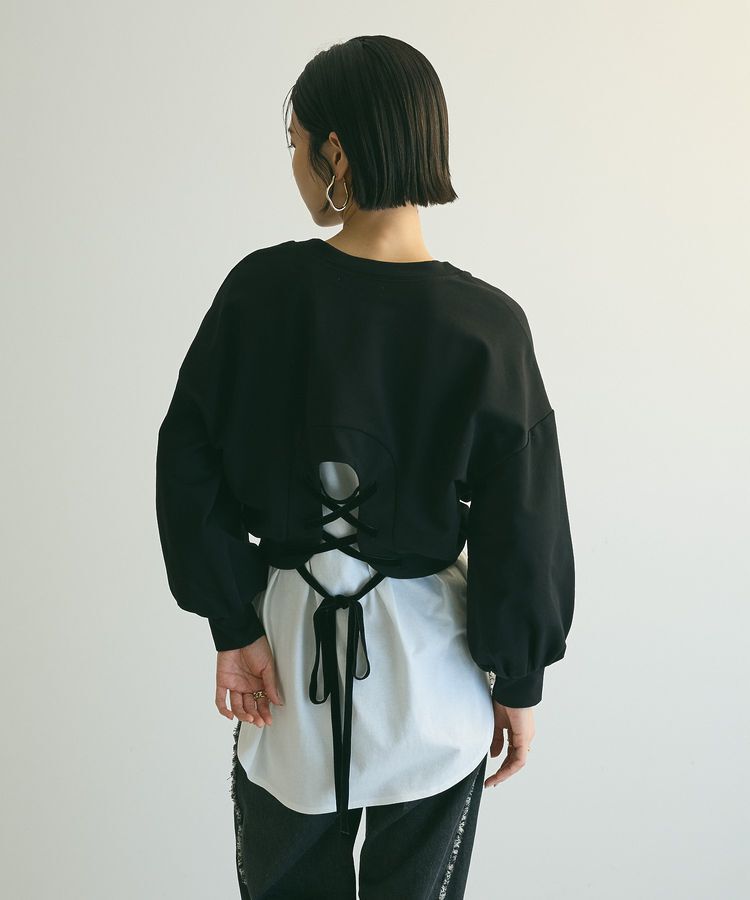 armonia「armonia.バックレースアップスウェット」|スウェット・ジャージ|
