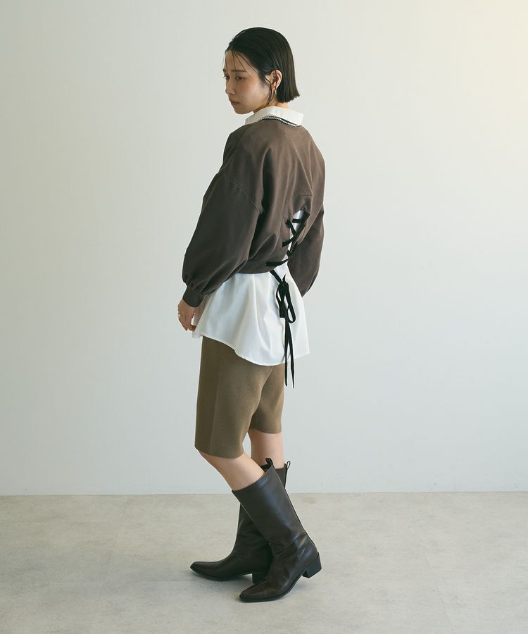 armonia「armonia.バックレースアップスウェット」|スウェット・ジャージ|