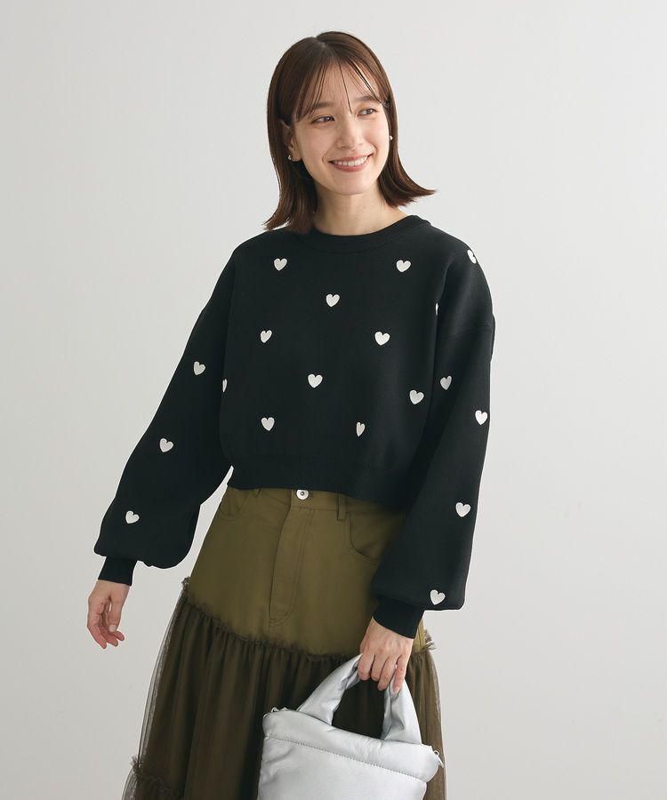 Green Parks「・swing by ハート刺繍ニット」|ニット・セーター|