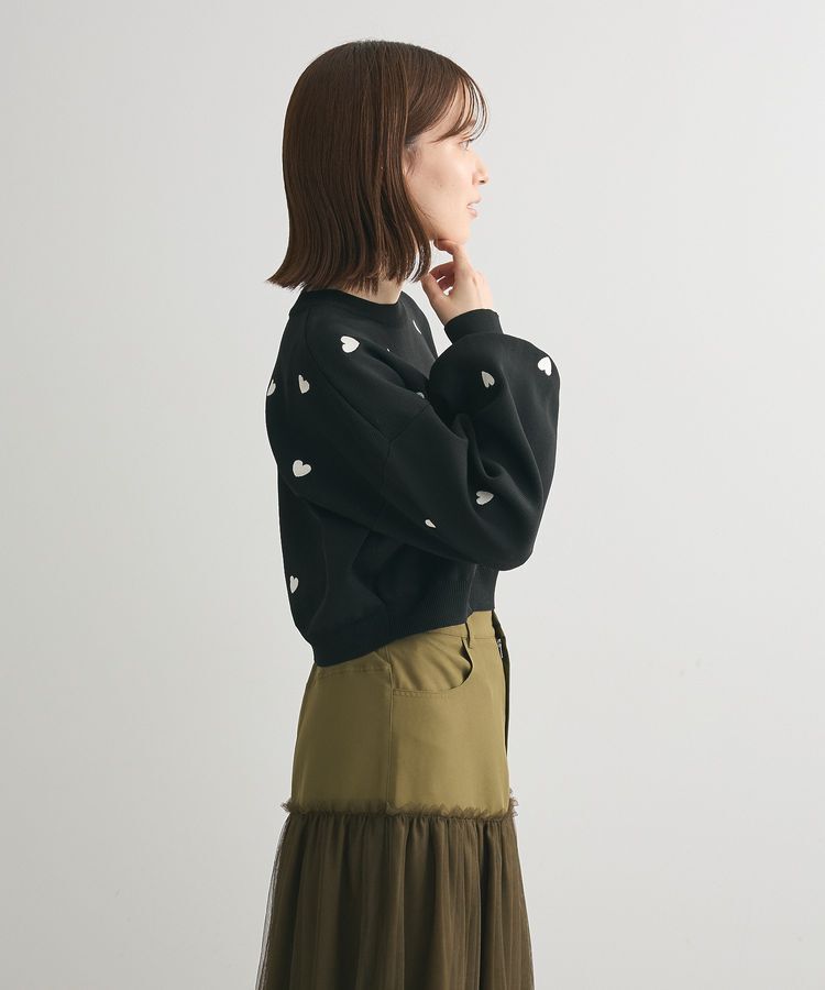 Green Parks「・swing by ハート刺繍ニット」|ニット・セーター|