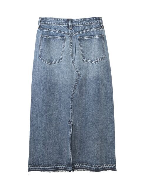 Editt by YECCA VECCA「クリアコーティングデニムロングスカート」|スカート|