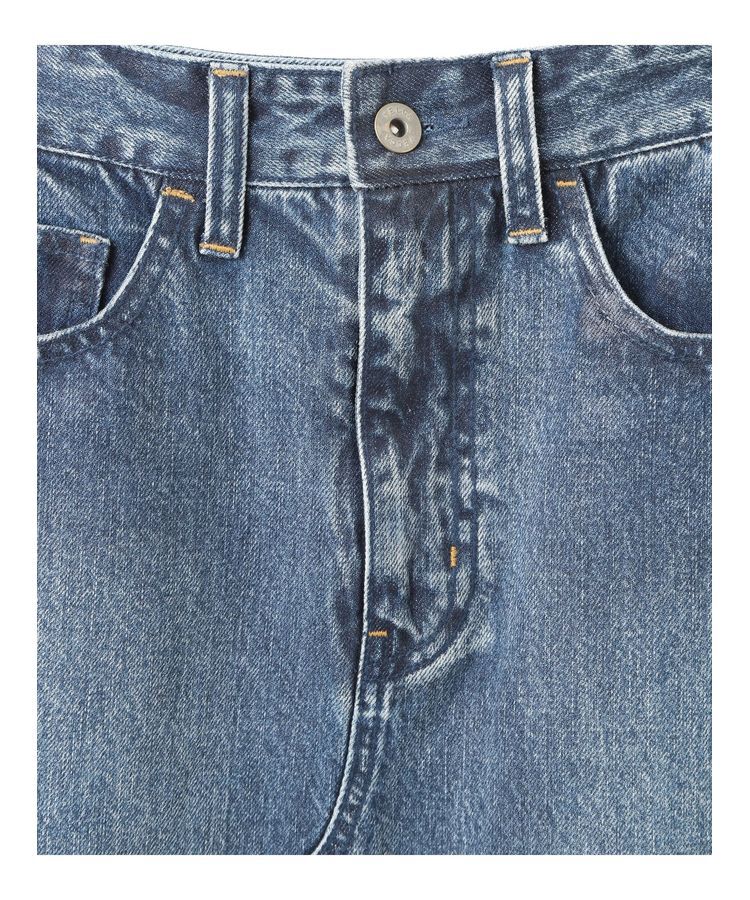 Editt by YECCA VECCA「クリアコーティングデニムロングスカート」|スカート|