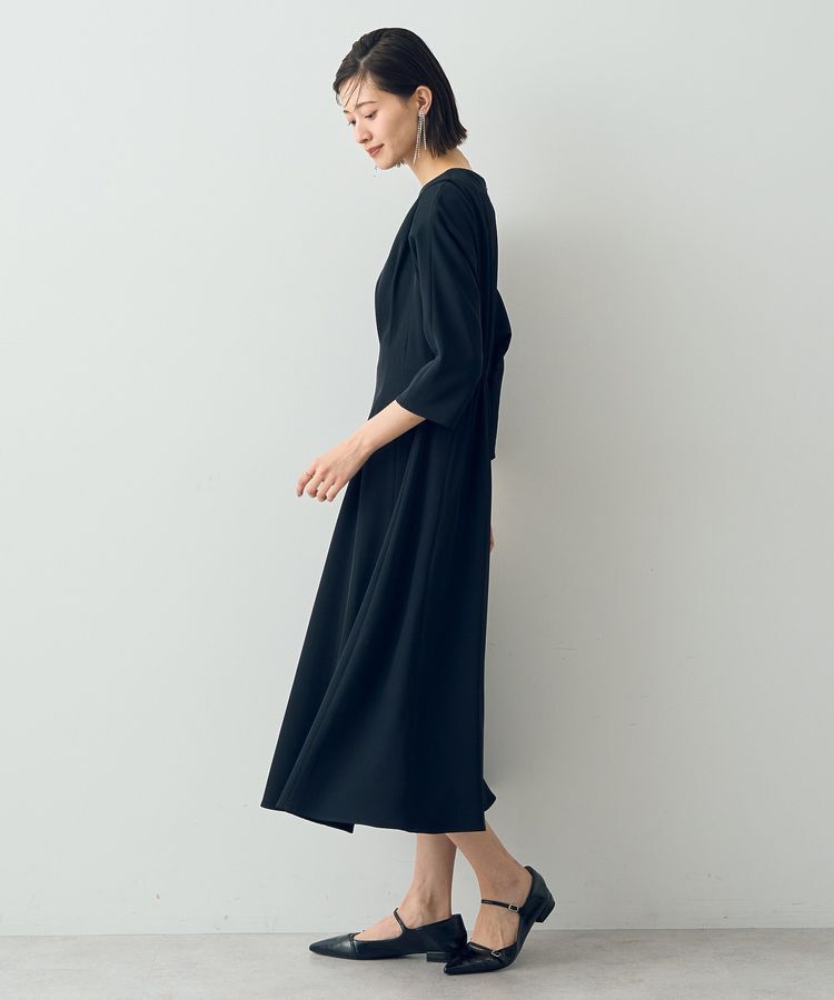 YECCA VECCA「タックデザインドレス」|ワンピース|