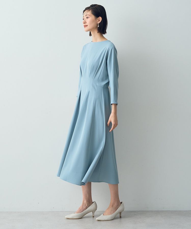 YECCA VECCA「タックデザインドレス」|ワンピース|