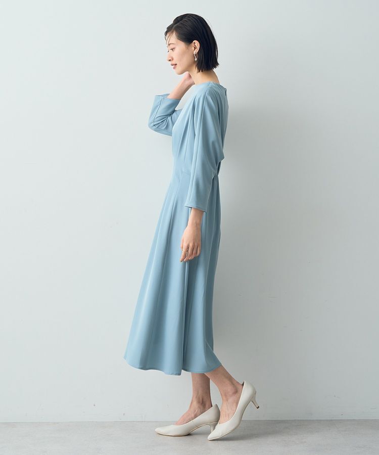 YECCA VECCA「タックデザインドレス」|ワンピース|