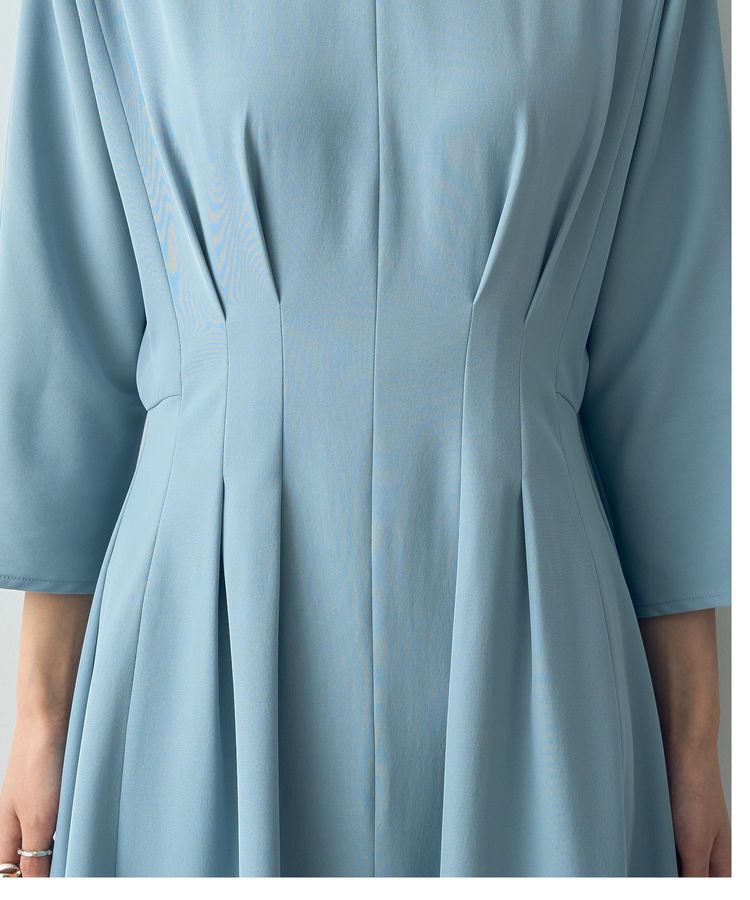 YECCA VECCA「タックデザインドレス」|ワンピース|