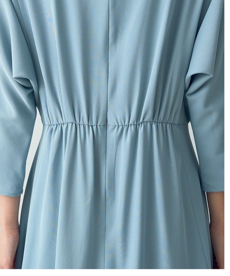 YECCA VECCA「タックデザインドレス」|ワンピース|