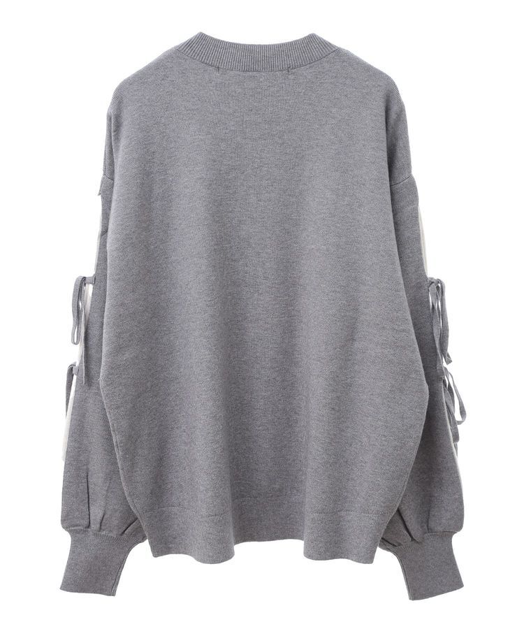 YECCA VECCA「袖配色リボンニット」|ニット・セーター|