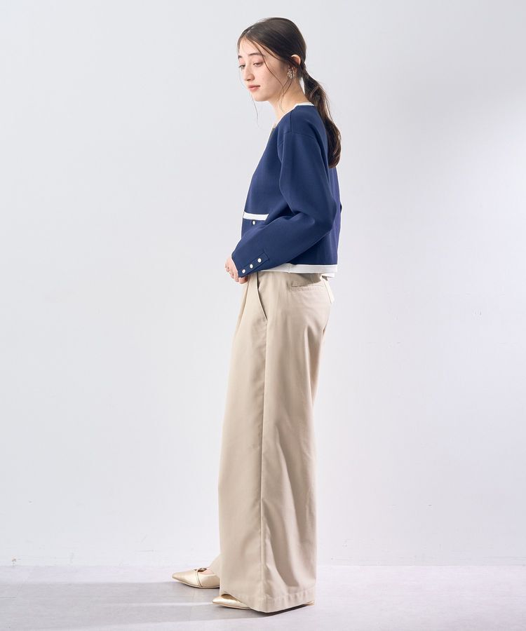 YECCA VECCA「ジャケットライクカーディガン」|カーディガン|