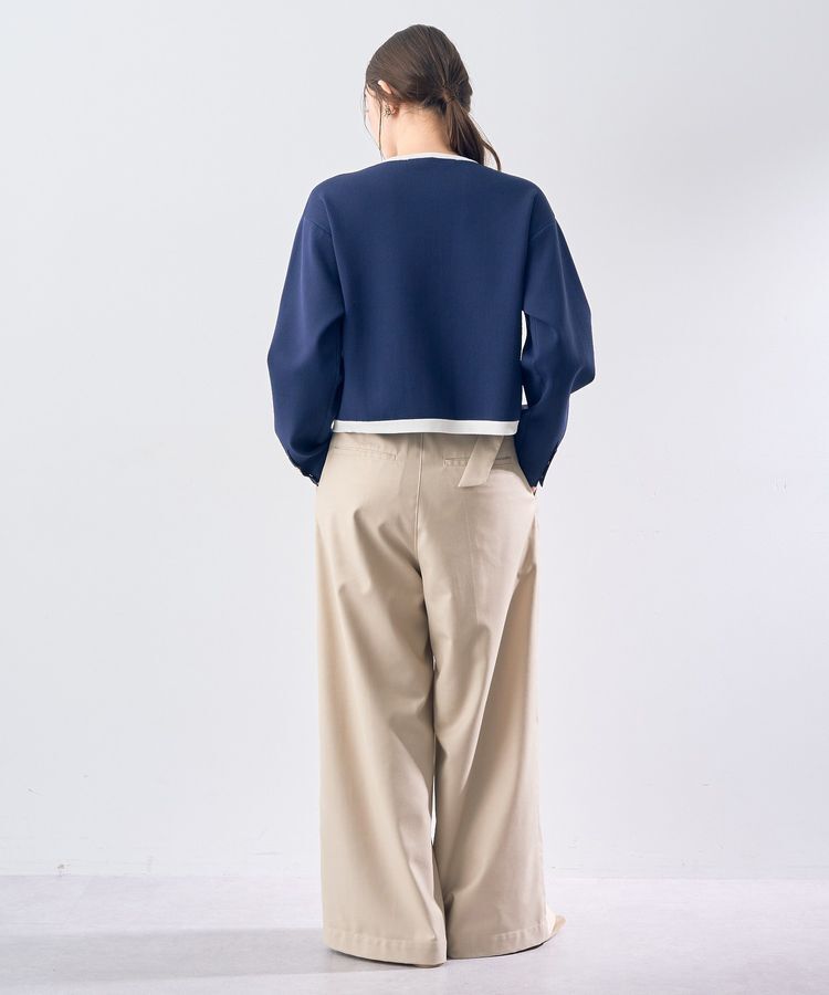 YECCA VECCA「ジャケットライクカーディガン」|カーディガン|