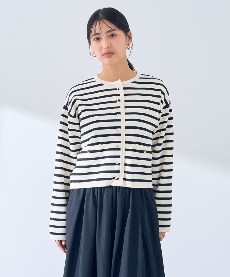 YECCA VECCA「ジャケットライクカーディガン」|カーディガン|