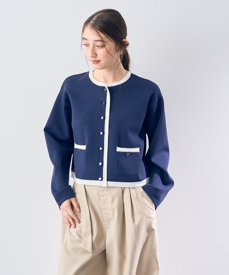 YECCA VECCA「ジャケットライクカーディガン」|カーディガン|