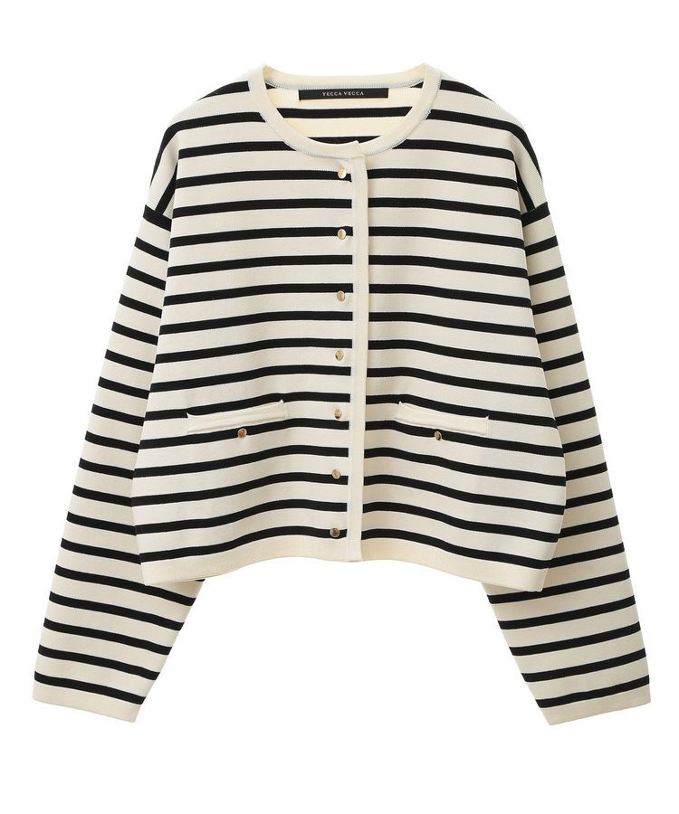 YECCA VECCA「ジャケットライクカーディガン」|カーディガン|