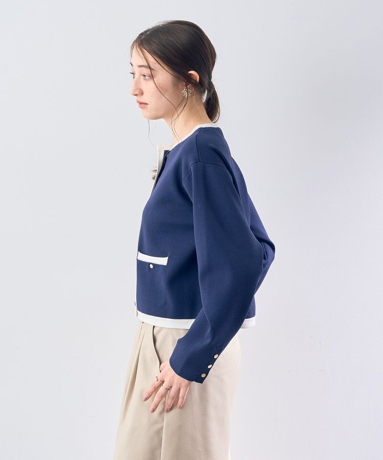 YECCA VECCA「ジャケットライクカーディガン」|カーディガン|