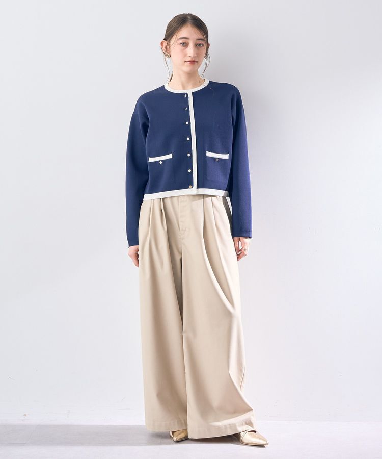 YECCA VECCA「ジャケットライクカーディガン」|カーディガン|