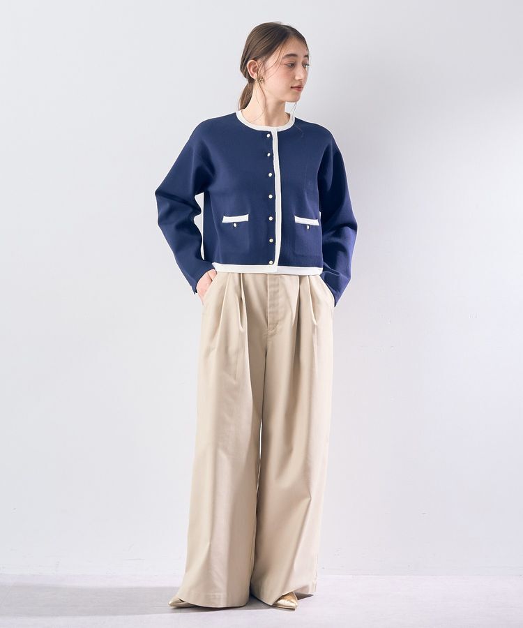 YECCA VECCA「ジャケットライクカーディガン」|カーディガン|