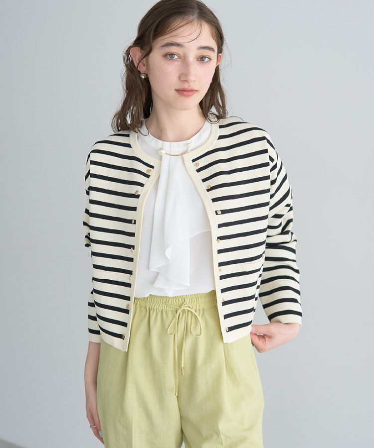 YECCA VECCA「ジャケットライクカーディガン」|カーディガン|