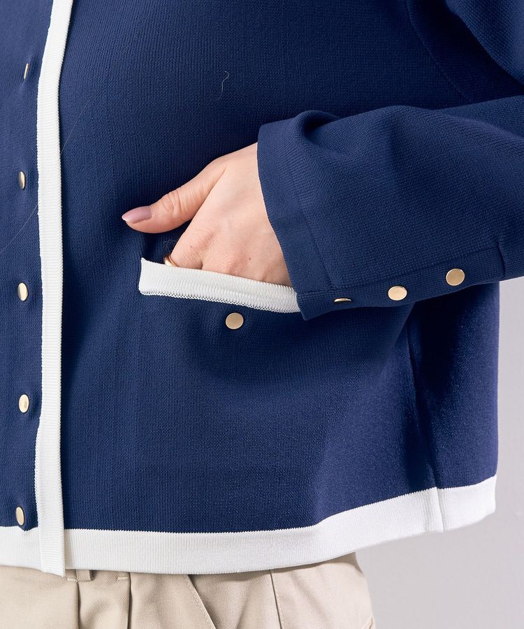 YECCA VECCA「ジャケットライクカーディガン」|カーディガン|