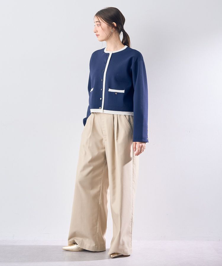 YECCA VECCA「ジャケットライクカーディガン」|カーディガン|