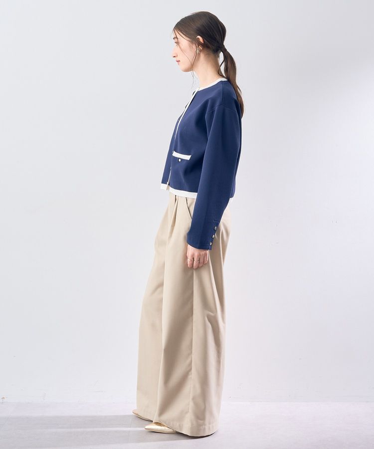 YECCA VECCA「ジャケットライクカーディガン」|カーディガン|