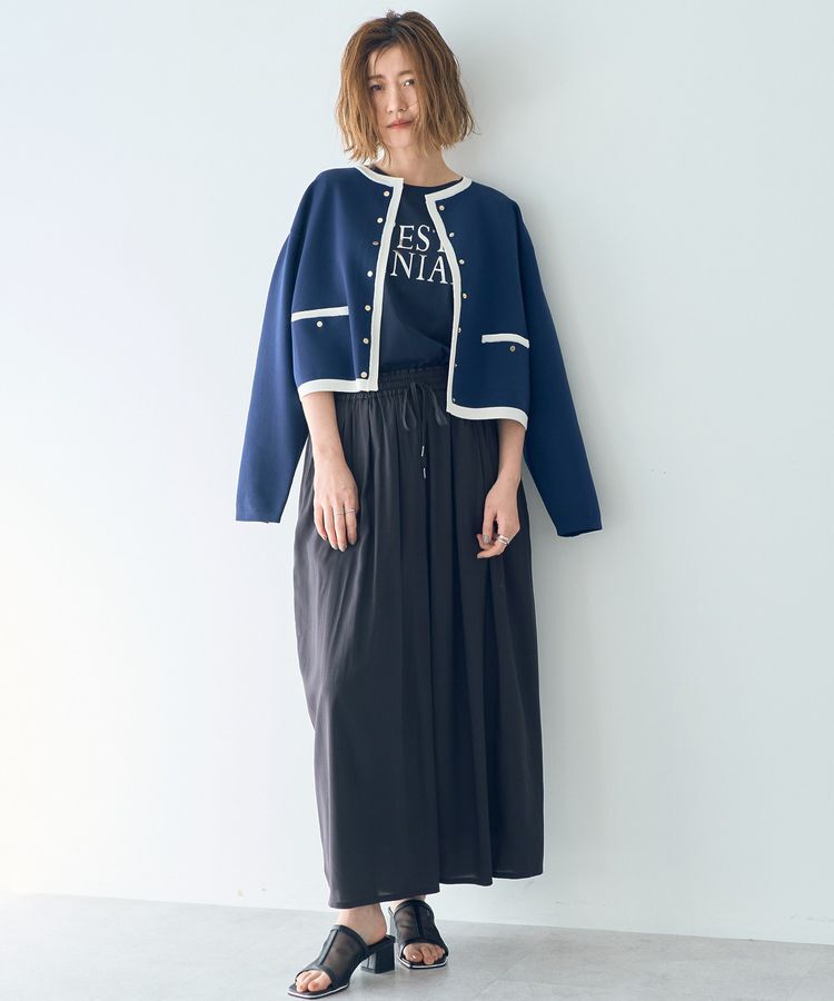 YECCA VECCA「ジャケットライクカーディガン」|カーディガン|