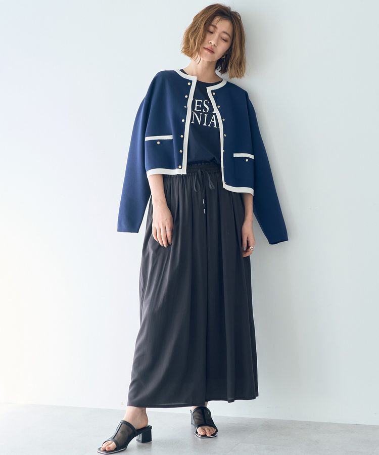 YECCA VECCA「ジャケットライクカーディガン」|カーディガン|