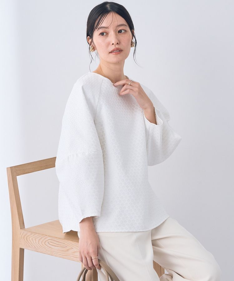 YECCA VECCA「フラワージャガードブラウス」|シャツ・ブラウス|