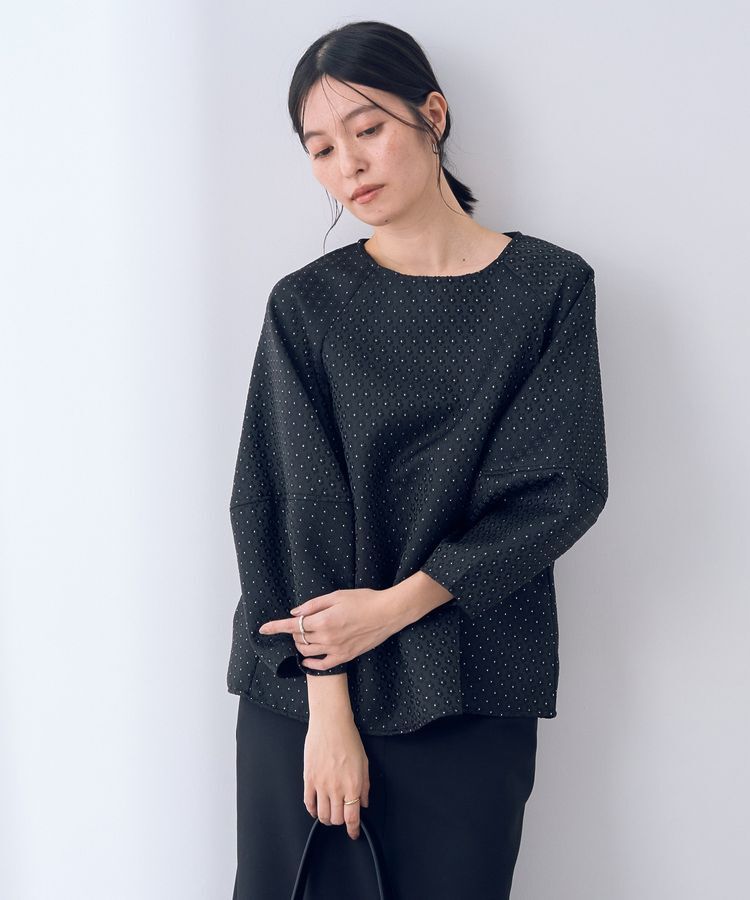 YECCA VECCA「フラワージャガードブラウス」|シャツ・ブラウス|