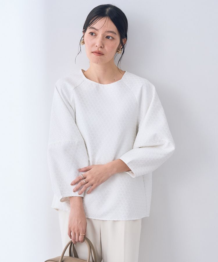 YECCA VECCA「フラワージャガードブラウス」|シャツ・ブラウス|