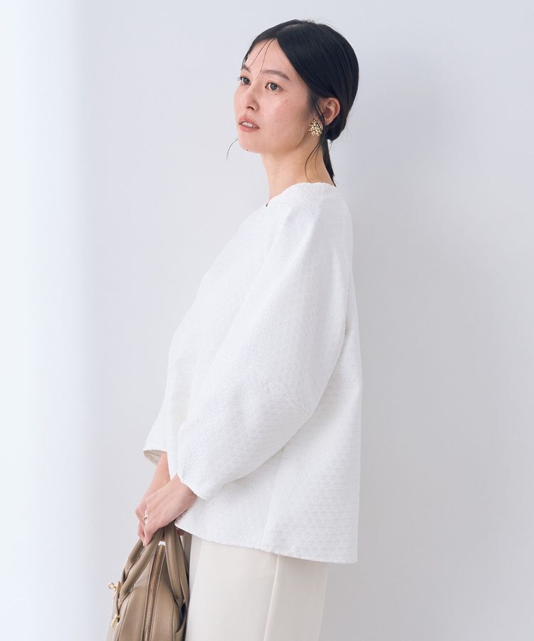 YECCA VECCA「フラワージャガードブラウス」|シャツ・ブラウス|