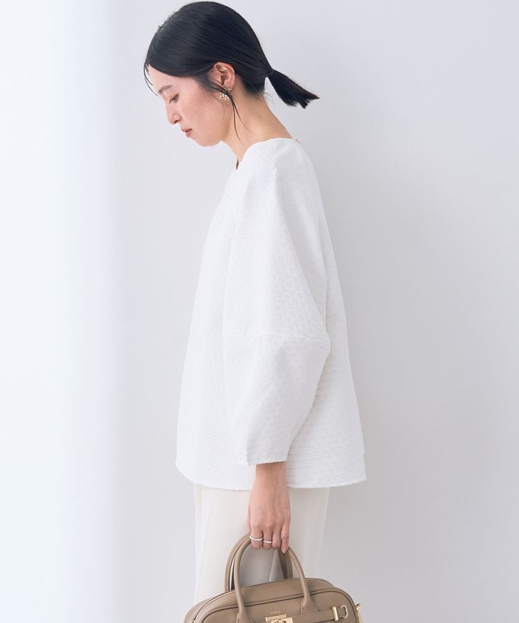 YECCA VECCA「フラワージャガードブラウス」|シャツ・ブラウス|