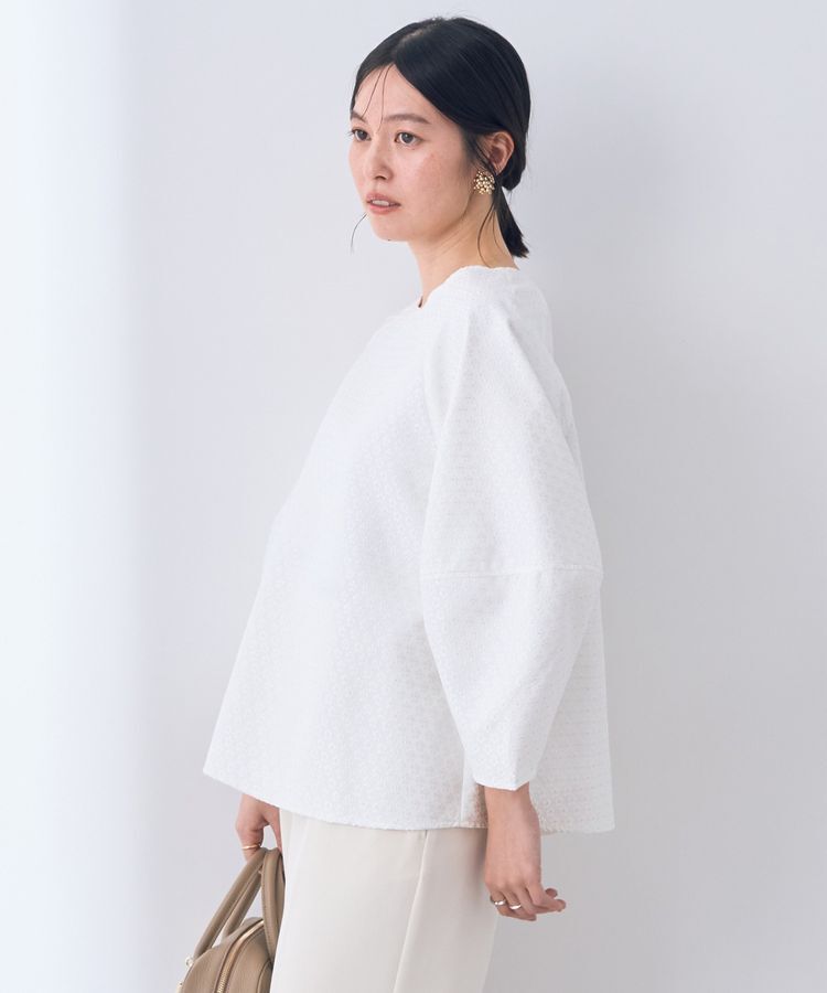 YECCA VECCA「フラワージャガードブラウス」|シャツ・ブラウス|