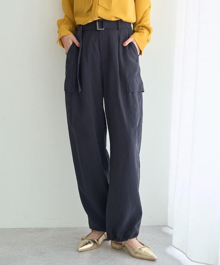 YECCA VECCA「ベルテッドカーゴパンツ」|その他|Navy