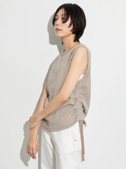 GARAGE OF GOOD CLOTHING「アシンメトリードロストノースリーブ」|Tシャツ・カットソー|