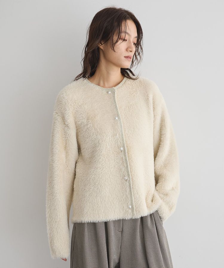 GARAGE OF GOOD CLOTHING「フォックスタッチカーディガン」|カーディガン|Ecru