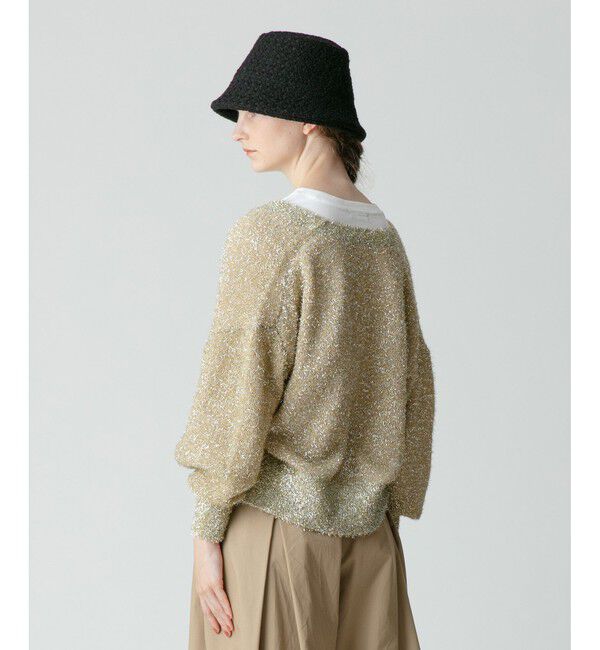 allureville「シャギーメッシュショートトッパー」|カーディガン|