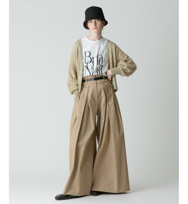 allureville「シャギーメッシュショートトッパー」|カーディガン|