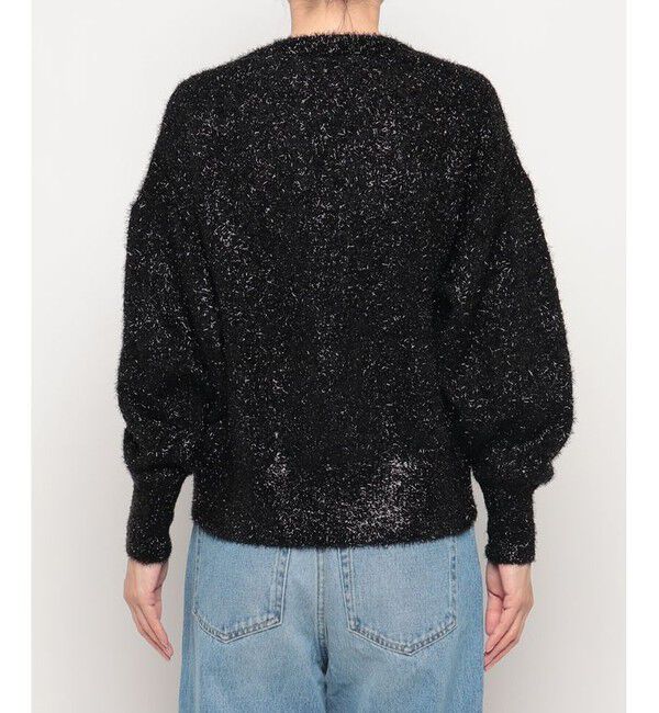 allureville「シャギーメッシュショートトッパー」|カーディガン|