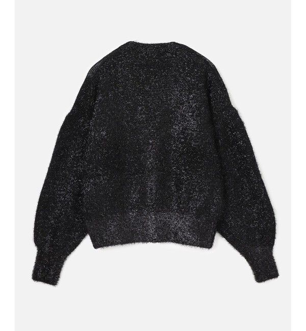 allureville「シャギーメッシュショートトッパー」|カーディガン|