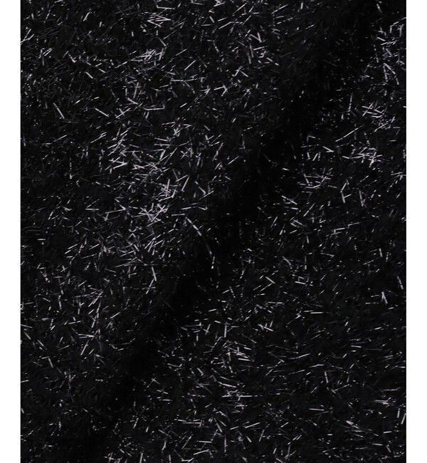 allureville「シャギーメッシュショートトッパー」|カーディガン|