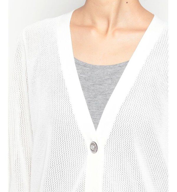LOULOU WILLOUGHBY「【LOULOU WILLOUGHBY】RETE カーディガン BIJOUX釦」|カーディガン|