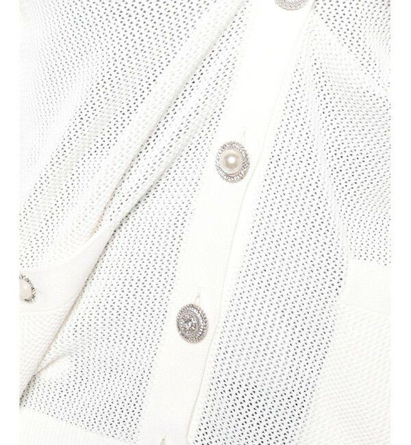 LOULOU WILLOUGHBY「【LOULOU WILLOUGHBY】RETE カーディガン BIJOUX釦」|カーディガン|