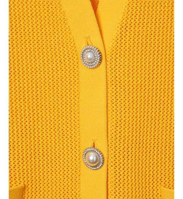 LOULOU WILLOUGHBY「【LOULOU WILLOUGHBY】RETE カーディガン BIJOUX釦」|カーディガン|