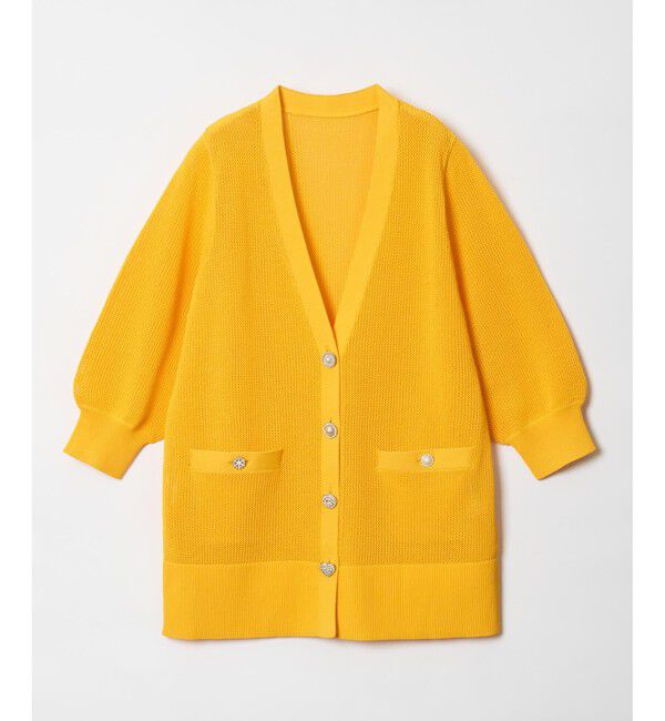 LOULOU WILLOUGHBY「【LOULOU WILLOUGHBY】RETE カーディガン BIJOUX釦」|カーディガン|