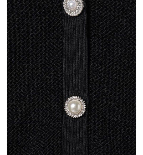 LOULOU WILLOUGHBY「【LOULOU WILLOUGHBY】RETE カーディガン BIJOUX釦」|カーディガン|